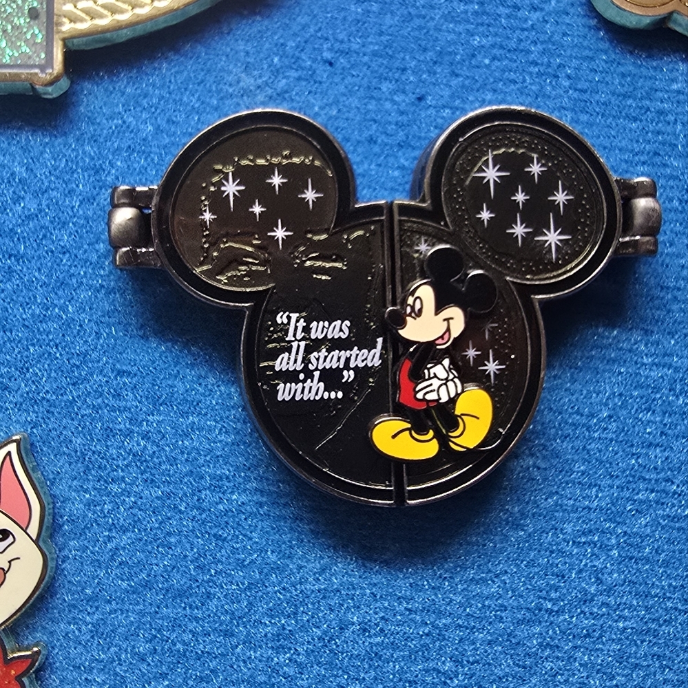 "It Was All Started With" Tri-fold Hinged Pin